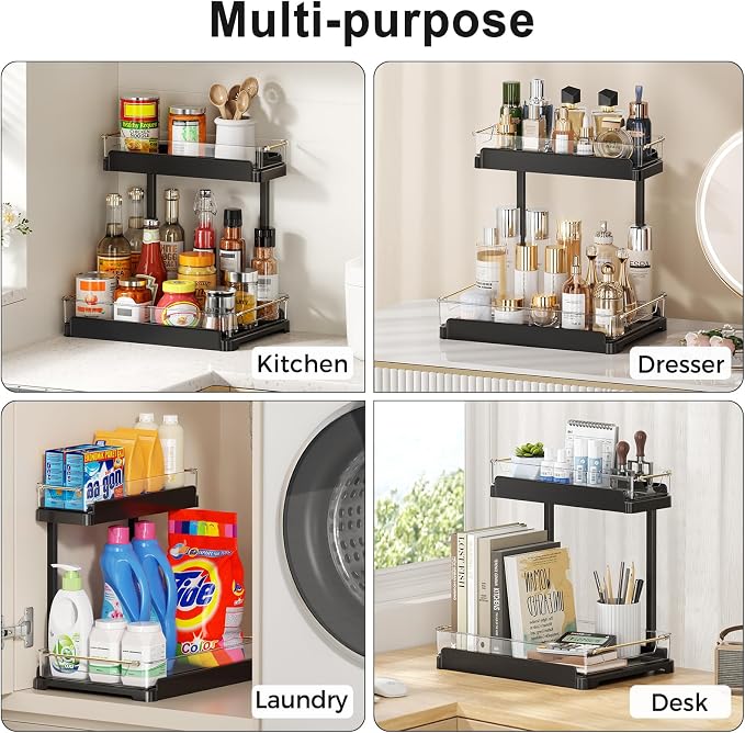 heart & home 1-Pack Under Sink Storage Organizer - Image 5