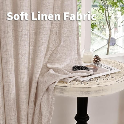 YoungsTex Cafe Linen Curtains 36 Inch Length - Image 9