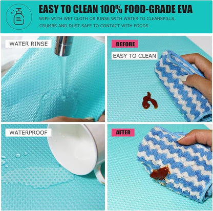 8Pcs Refrigerator Liners, Washable Fridge Liner Mats Covers Pads - Image 3