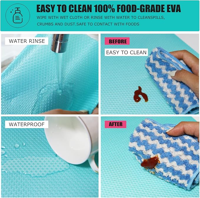 24Pcs Refrigerator Liners, Washable Fridge Liner Mats Covers Pads - Image 3