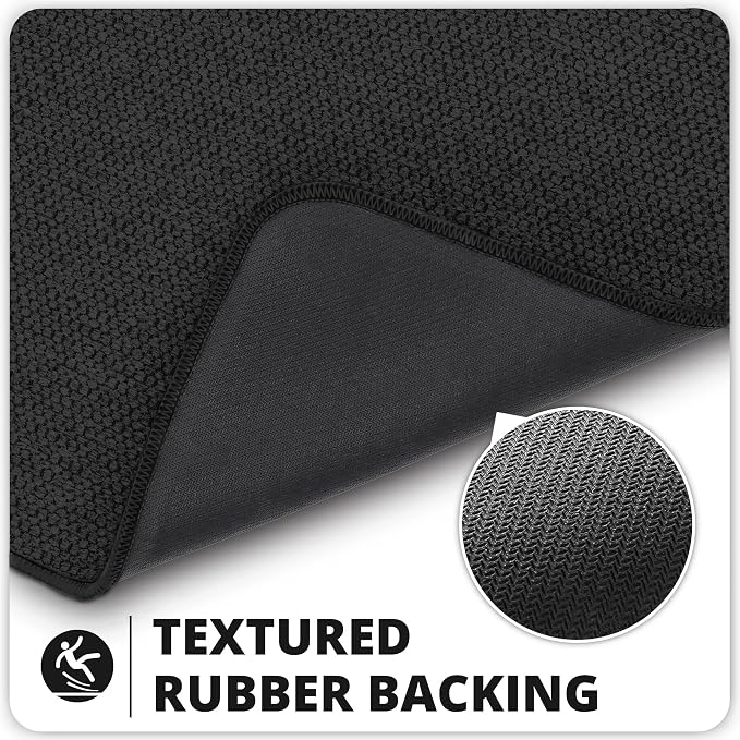 Bathroom Rugs Set 2 Pieces, Thin Bathroom Mats, Toilet Rugs, Quick Dry - Image 5