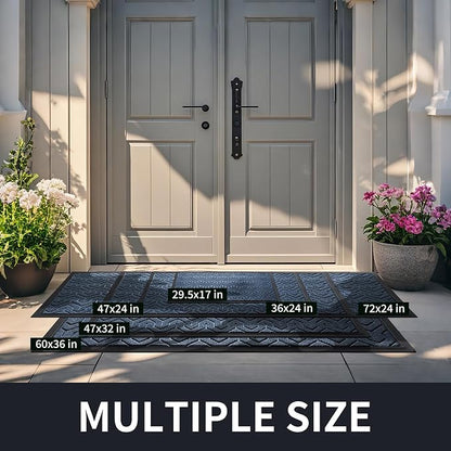 Yimobra Front Door Mat Outside Entrance 29.5x17, Waterproof Heavy Duty Outdoor - Image 2