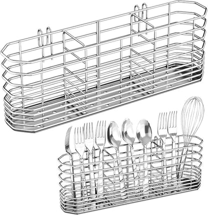 304 Stainless Steel Utensil Holder, Knife and Fork Drainer Basket by Fanbsy