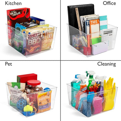 ClearSpace Clear Plastic Storage Bins – XL 4 Pack Perfect - Image 5