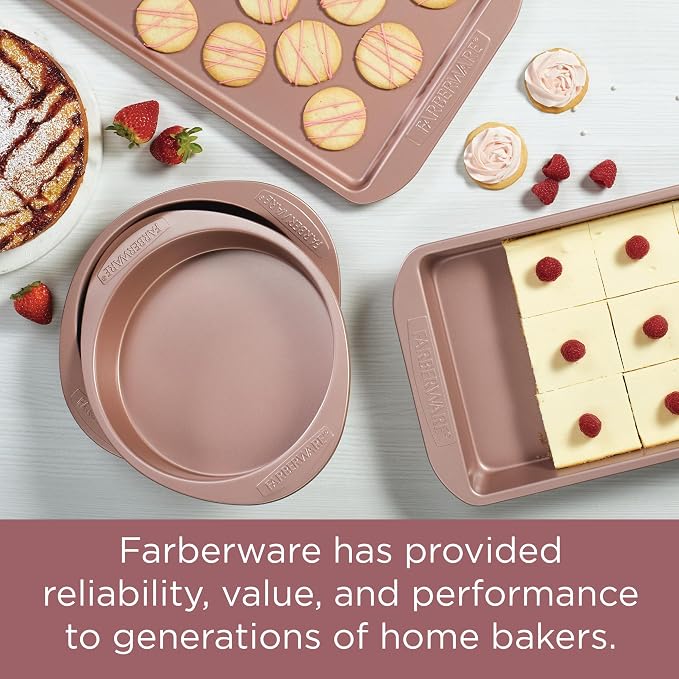 Farberware Nonstick Bakeware 10-Inch x 15-Inch Cookie Pan, Metal Baking Pan - Image 7
