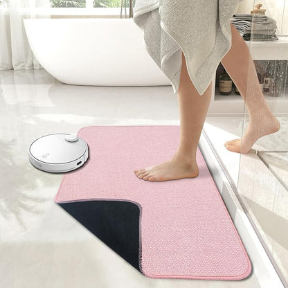 Bath Mat, Ultra Thin Bathroom Rugs, Rubber Bath Mats - Image 2