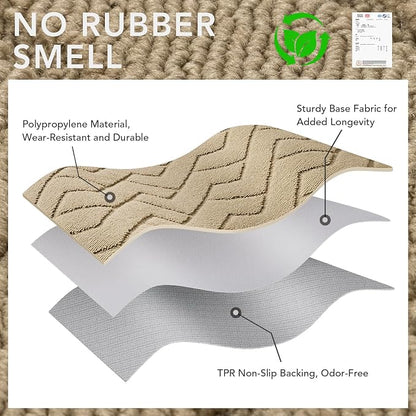 hicorfe Front Door Mat Outside Entrance, Stain and Fade Resistant, Non Slip - Image 8