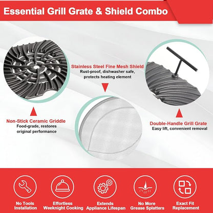 Grill Grate & Splatter Shield for Ninja Foodi FG551 DG551 Grill Accessories - Image 4