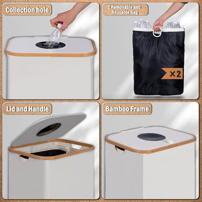 efluky Recycling Bin 100L, 26 Gallon Recycle Bins - Image 4