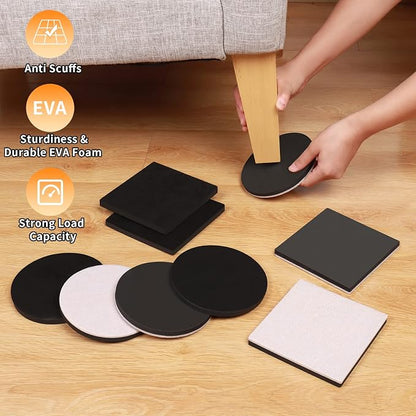 Ezprotekt 5" Round Felt Furniture Movers Sliders - Image 3
