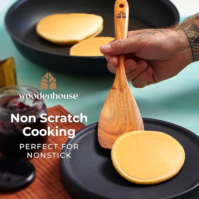 Wooden Spoons for Cooking – Wooden Cooking Utensils Set - Image 5