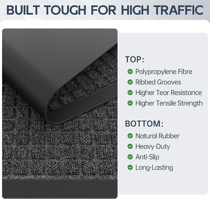 Amyracel Welcome Mat Indoor Door Mat, Heavy Duty Outdoor Mats - Image 5
