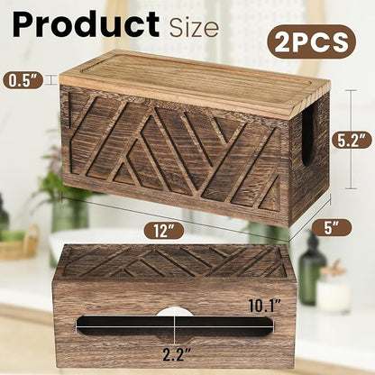 Set of 2 Paper Towel Dispenser Wall Mount, Paper Towel Holder Wall Mounted - Image 7