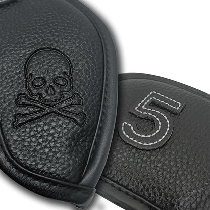 Premium Magnetic Leather Iron and Wedge Golf Club Head Covers - Image 7