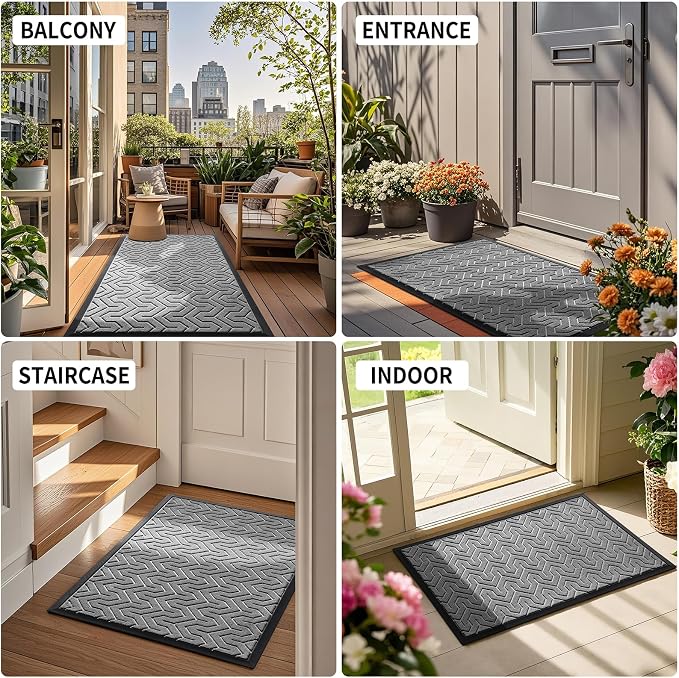 Yimobra Front Door Mat Outside Entrance 29.5x17, Waterproof Heavy Duty Outdoor - Image 6