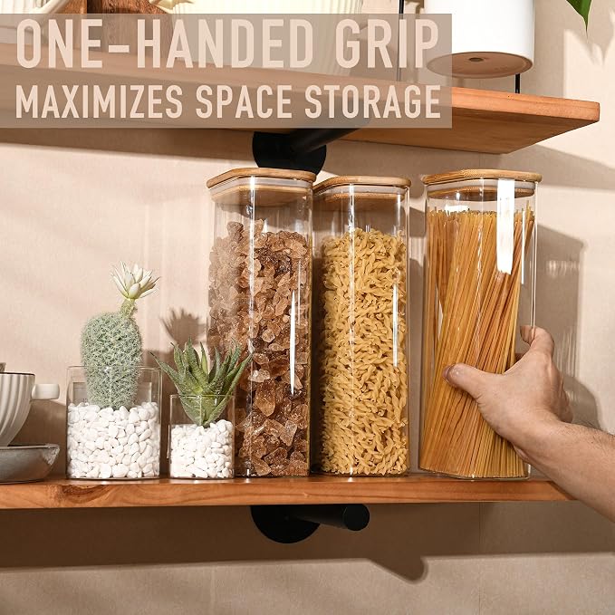 71oz Rectangle Airtight Glass Storage Containers - Image 3