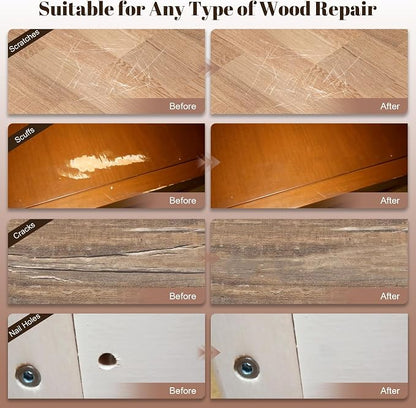 20 Colors Wood Filler Sticks Furniture Markers Touch up, Fill Putty Stick - Image 4