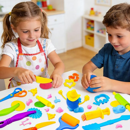 Dough Tools for Kids, 47-Piece Kids Clay and Dough Tool Kit– Includes Roller - Image 4