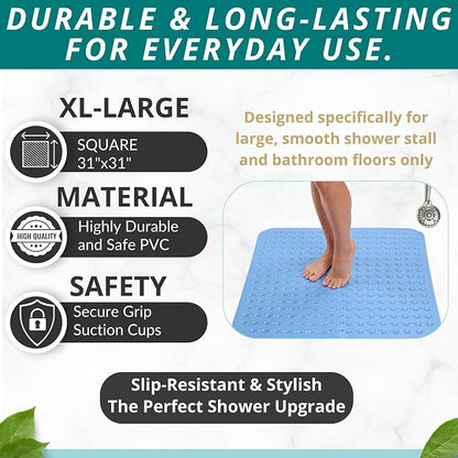 ENKOSI Extra Large Square Non Slip Shower Mat - Image 3