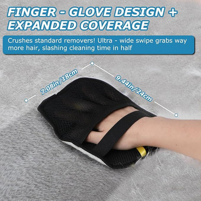 2Pcs Magic Brush Pet Hair Remover, Five-Finger Electrostatic Cat & Dog Hair - Image 3