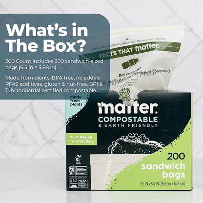 Matter Compostable Sandwich Bags - Image 4