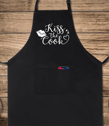 Xornis 100% Cotton Funny Apron for Men Women Adjustable Bib Aprons - Image 2