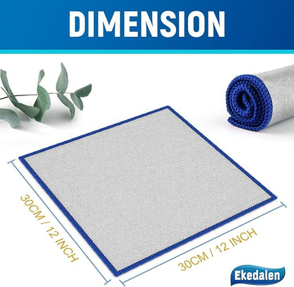 Microfiber Cleaning Cloth Polishing Glass Cleaner Absorbent Kitchen Towel Quick - Image 4