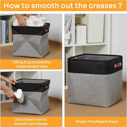 DULLEMELO Storage Bins for Organizing, Closet Storage Baskets for Gift Empty - Image 5