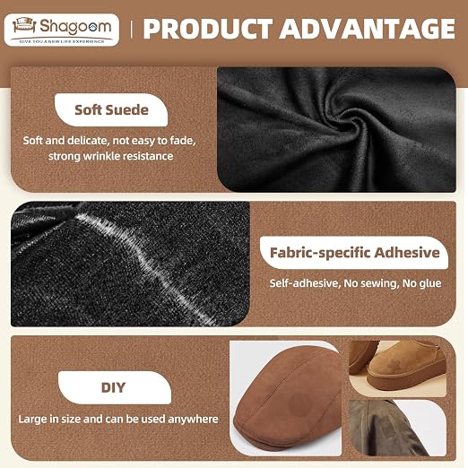 Suede Repair Patch, 17X158 Inch Fabric Large Repair Tape, Self-Adhesive Patches - Image 3