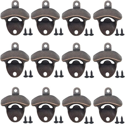 RONYOUNG 12PCS Wall Mounted Bottle Opener Vintage Beer Bottle Opener Suitable by Unknown