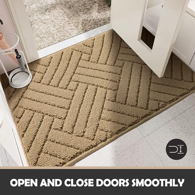 Door Mat Indoor Doormat, Entryway Rug Door Mats Non-Slip Rubber Backing - Image 5
