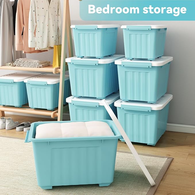 Nazhura 97 Quart Plastic Storage Bin, Large Storage Container, 97 Qt-4 Pack - Image 4