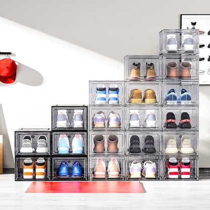 Upgrade Harder Solid Plastic Shoe Organizer, Shoe Storage - Image 4