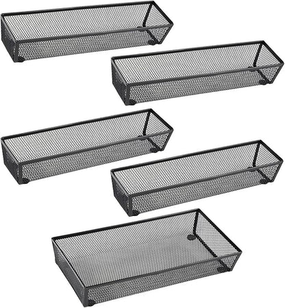 BYCY Silverware Drawer Organizer, Mesh Utensil Organizer by BYCY