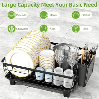 Dish Drying Rack with Drainboard - Image 3