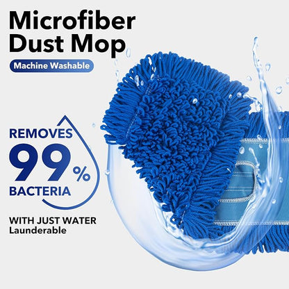Matthew 36'' Microfiber Loop Dust Mop Washable Commercial&Residential Heavy - Image 2