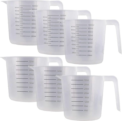 U.S. Kitchen Supply Plastic Measuring Cups - 32 oz Liquid Measuring Cup Set of by USKitchenSupply