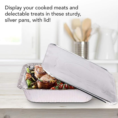 Stock Your Home Foil Pans with Lids - Image 5