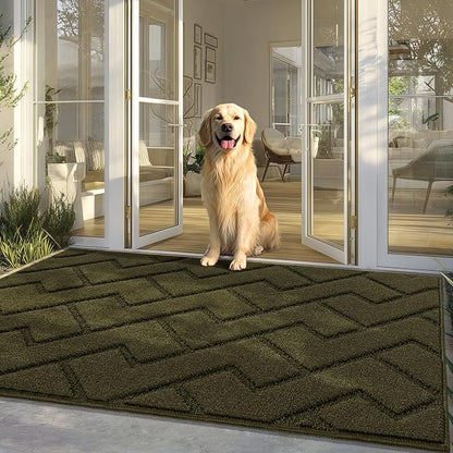 hicorfe Front Door Mat Outside Entrance, Stain and Fade Resistant, Non Slip by Hicorfe