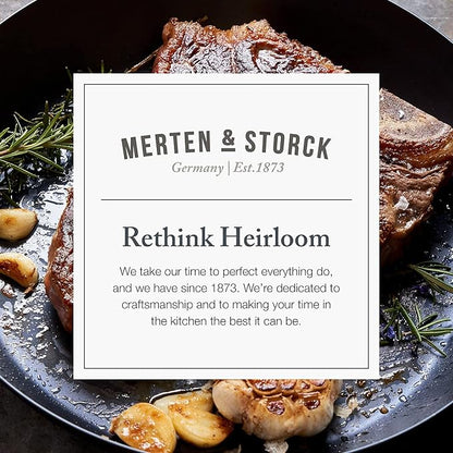 Merten & Storck Pre-Seasoned Carbon Steel 8” Frying Pan Skillet, Use on - Image 5
