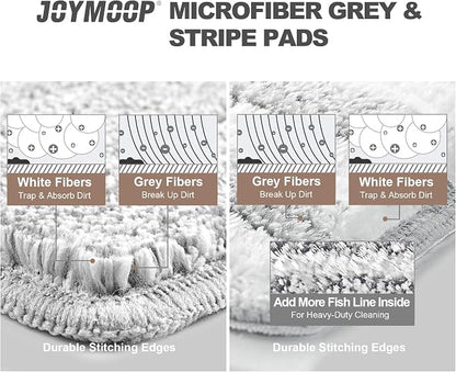 JOYMOOP Flat Mop Pads, Microfiber Mop Cleaning Pads, Washable Pads, Pads - Image 4
