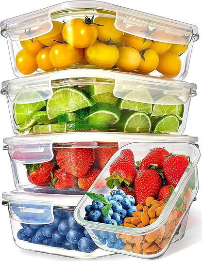 Prep Naturals Glass Meal Prep Containers by Prep+Naturals