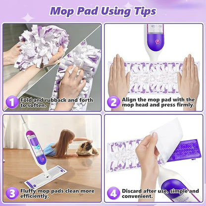 Mop Pads Refills for Swiffer Power Mop: 10 Pcs Wet Dry Disposable Pad for - Image 6