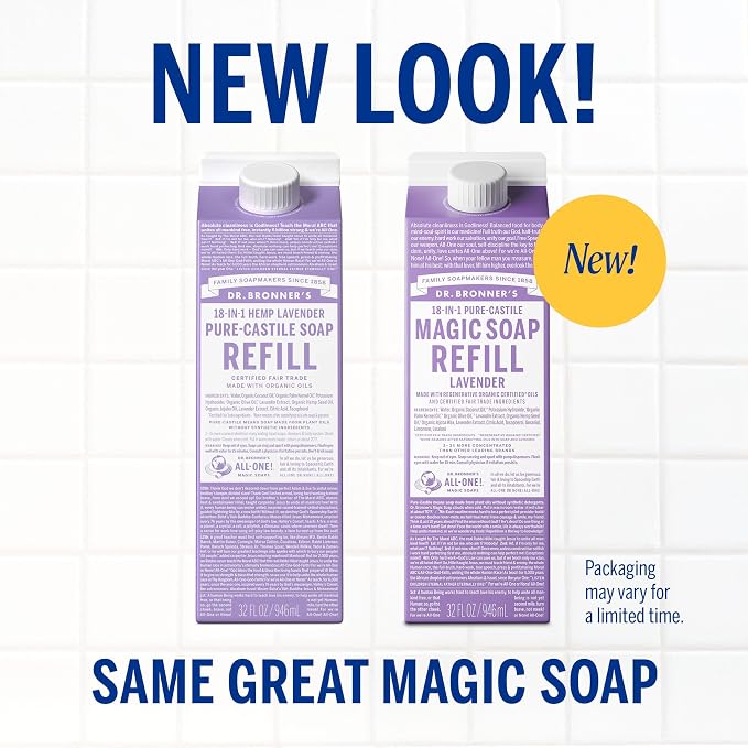 Dr. Bronner's Magic Soap-Pure-Castile Liquid Refill - Image 2