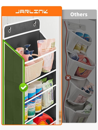 JARLINK Toy Stuffed Animal Storage, Over The Door Organizer W/Clear View Windows - Image 5