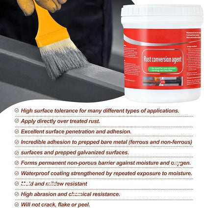 Water-Based Metallic Paint, Rust Removal Converter Metallic Paint, Rust Remover - Image 4