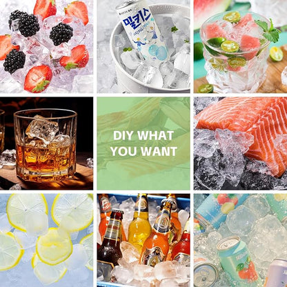 Silicone Ice Cube Tray with Locks Lids, Easy Release Flexible 15 Square Ice - Image 7