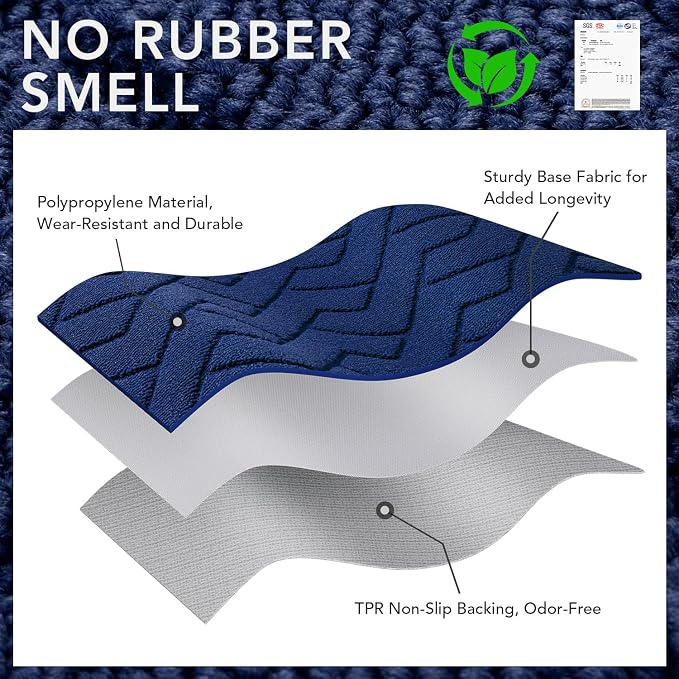 hicorfe Indoor Doormat, Front Back Door Mat Rubber Backing Non Slip Door Mats - Image 8