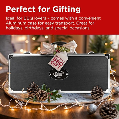 Kaluns BBQ Accessories, Complete Grill Set Dad Gifts - Image 8