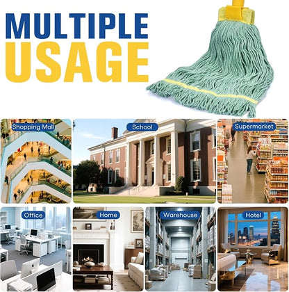 Matthew Cleaning Commercial Mop Head Replacement, 5 Inch Wide Headband - Image 7